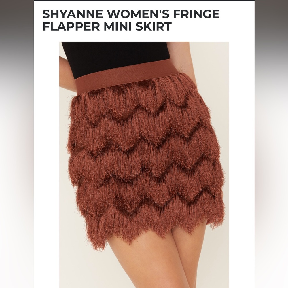 SHYANNE WOMEN'S FRINGE FLAPPER MINI SKIRT